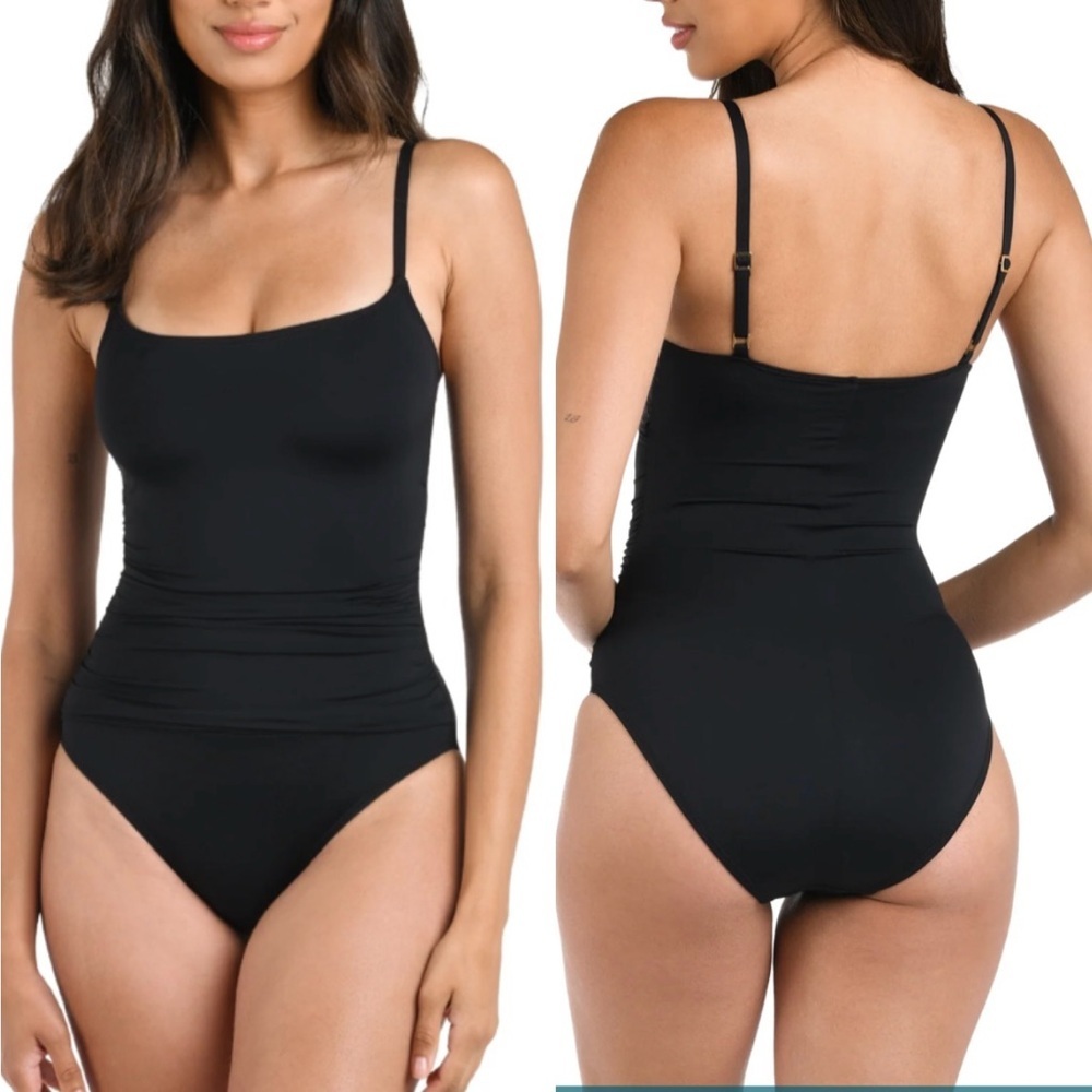 La Blanca Island Goddess Swimsuit One Piece, Color Black, Size XXS